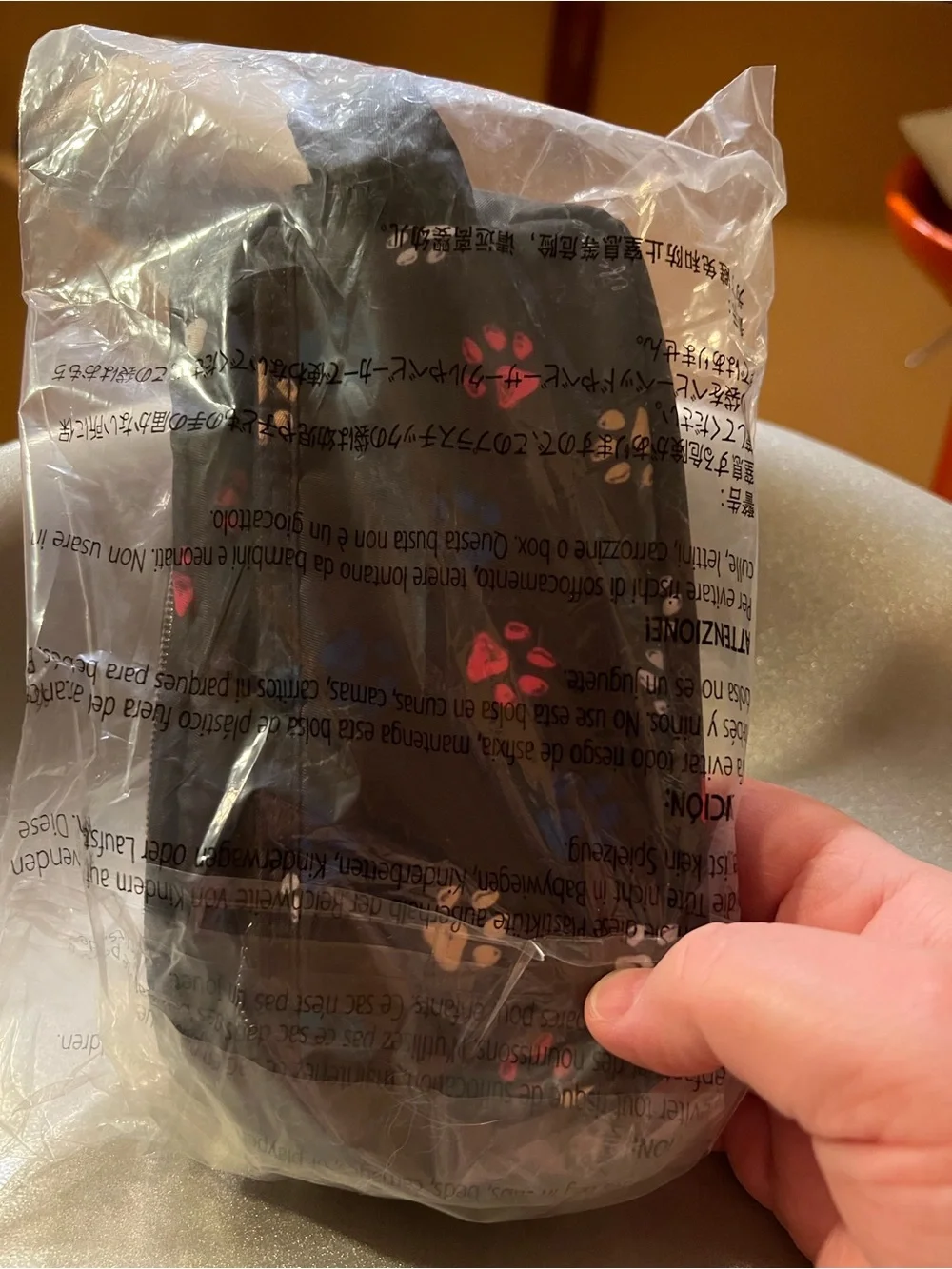 Lug Bolt Mini Pouch in Paws Black NWT